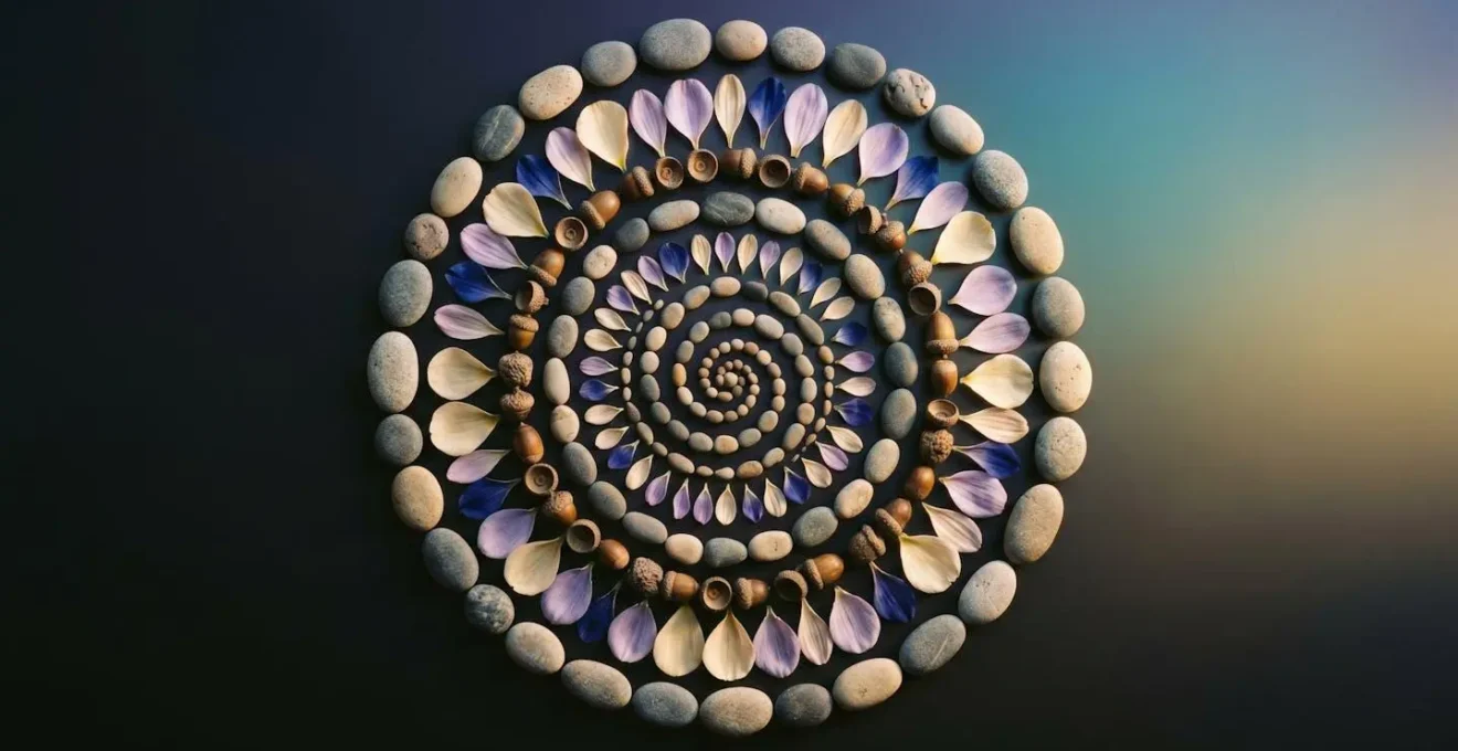 Représentation symbolique de l'apaisement cérébral par les motifs répétitifs