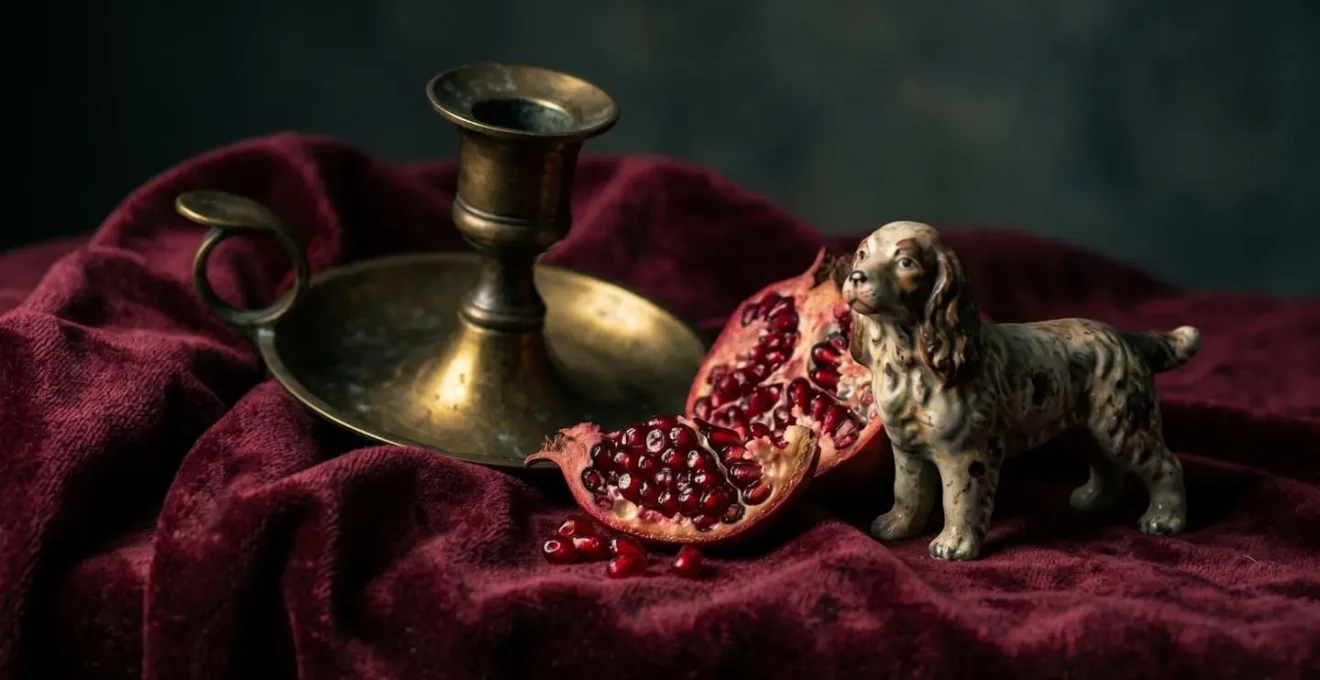 Détail symbolique d'un animal dans une nature morte ancienne